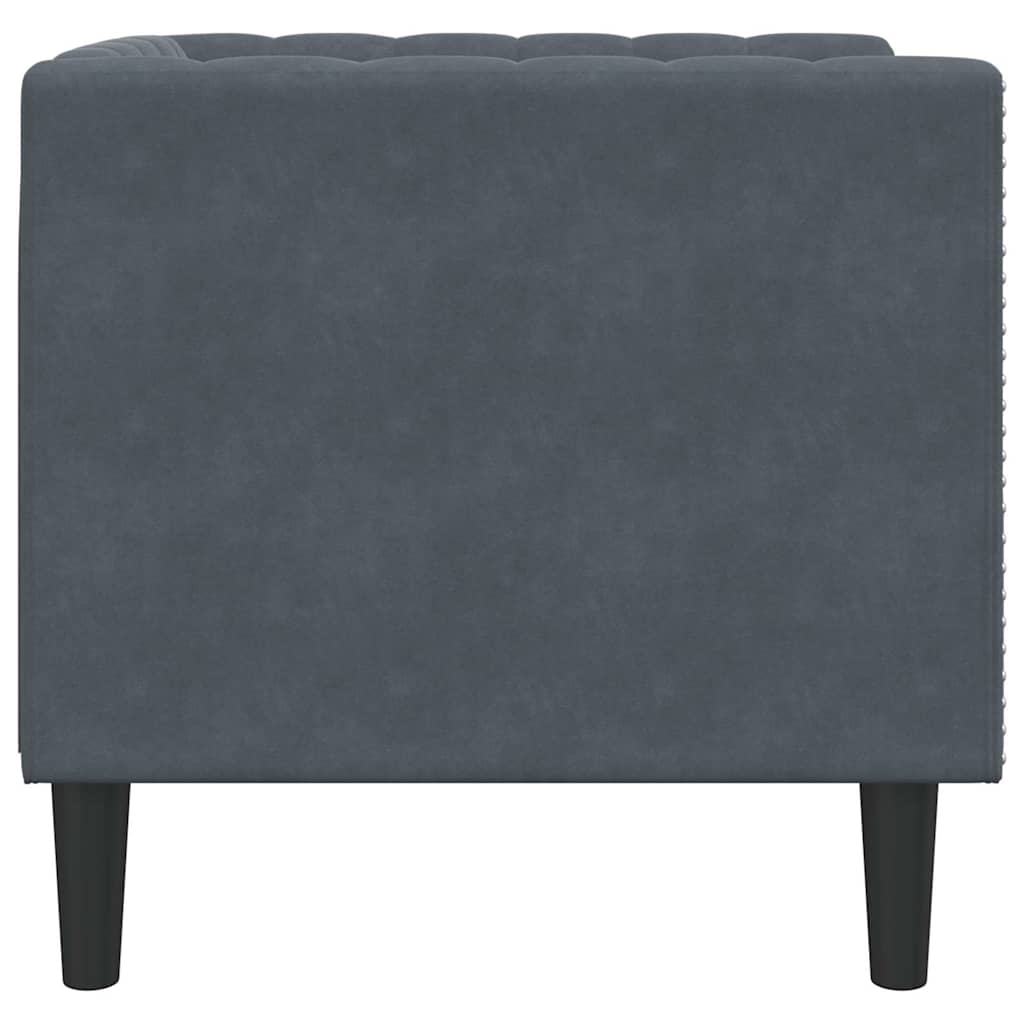 Sofa Tamno siva 74,5 x 71 x 70,5 cm Baršun