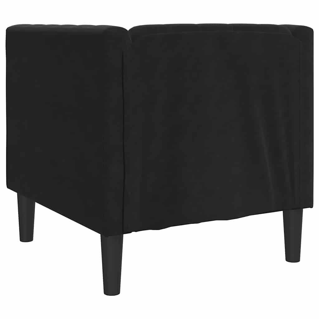 Sofa Crna 74,5 x 71 x 70,5 cm Baršun