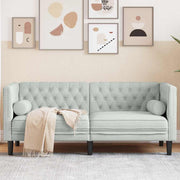 Sofa Svijetlo siva 174 x 74,5 x 70,5 cm Baršun