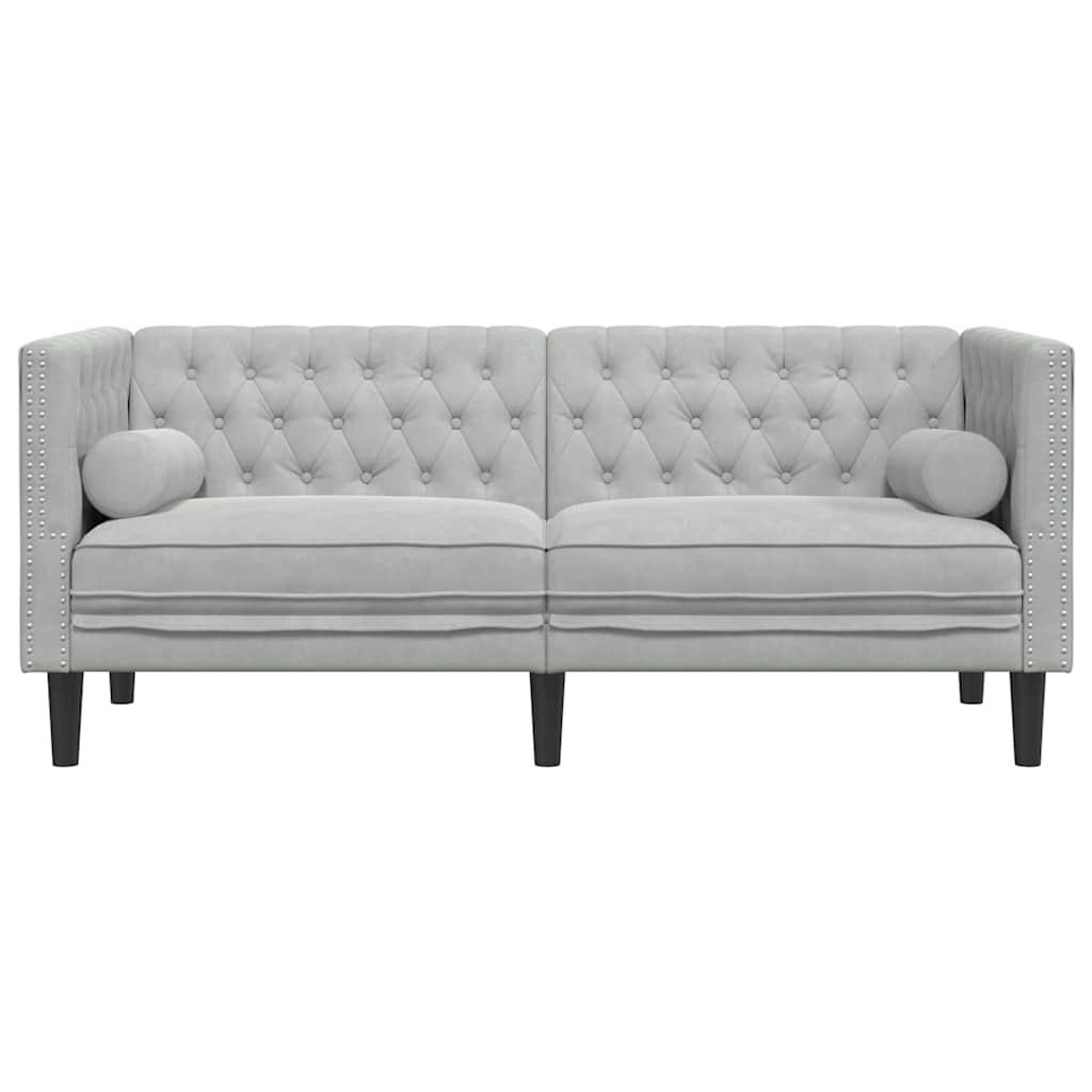 Sofa Svijetlo siva 174 x 74,5 x 70,5 cm Baršun