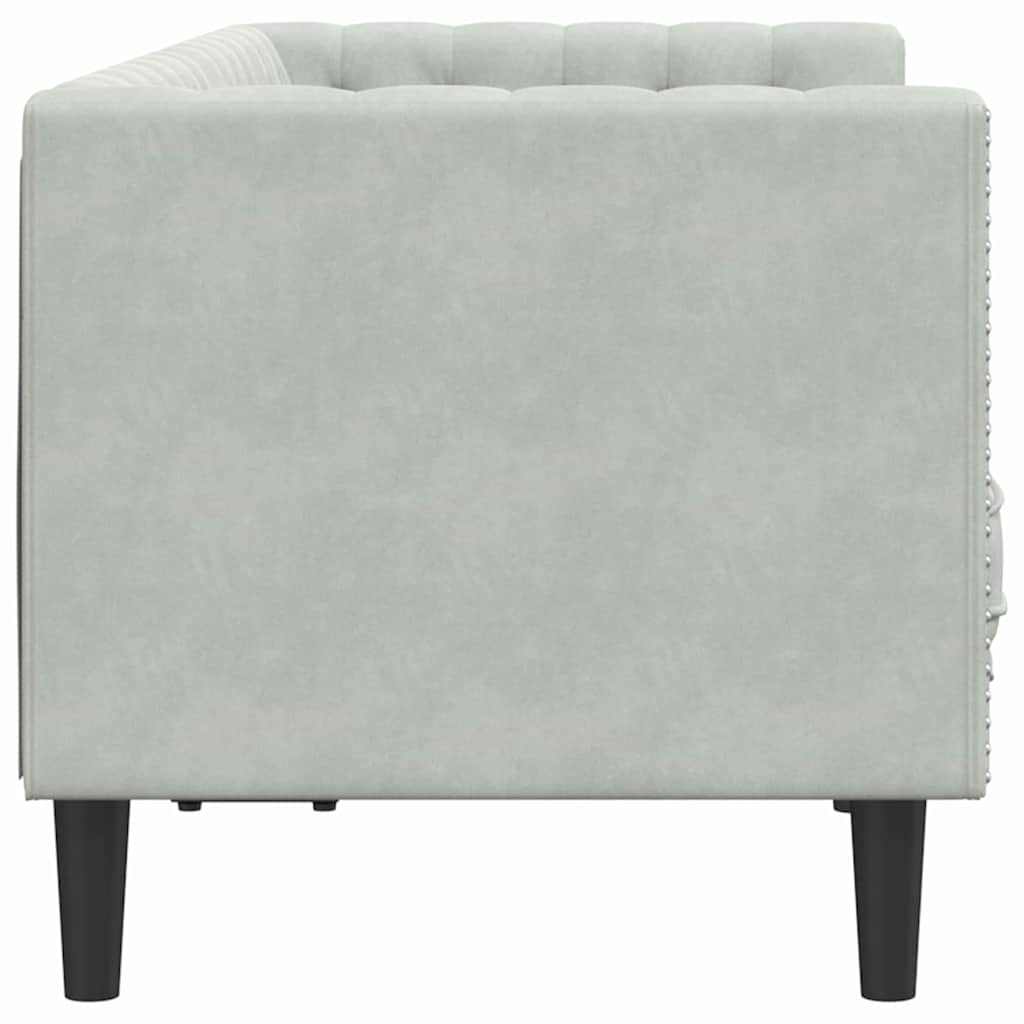 Sofa Svijetlo siva 174 x 74,5 x 70,5 cm Baršun