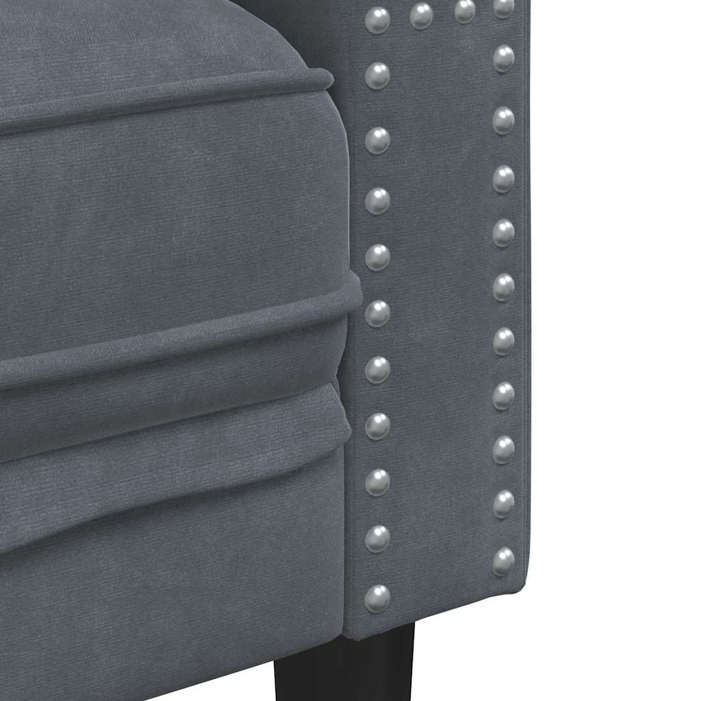 Sofa Tamno siva 174 x 74,5 x 70,5 cm Baršun