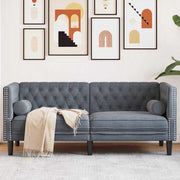Sofa Tamno siva 174 x 74,5 x 70,5 cm Baršun