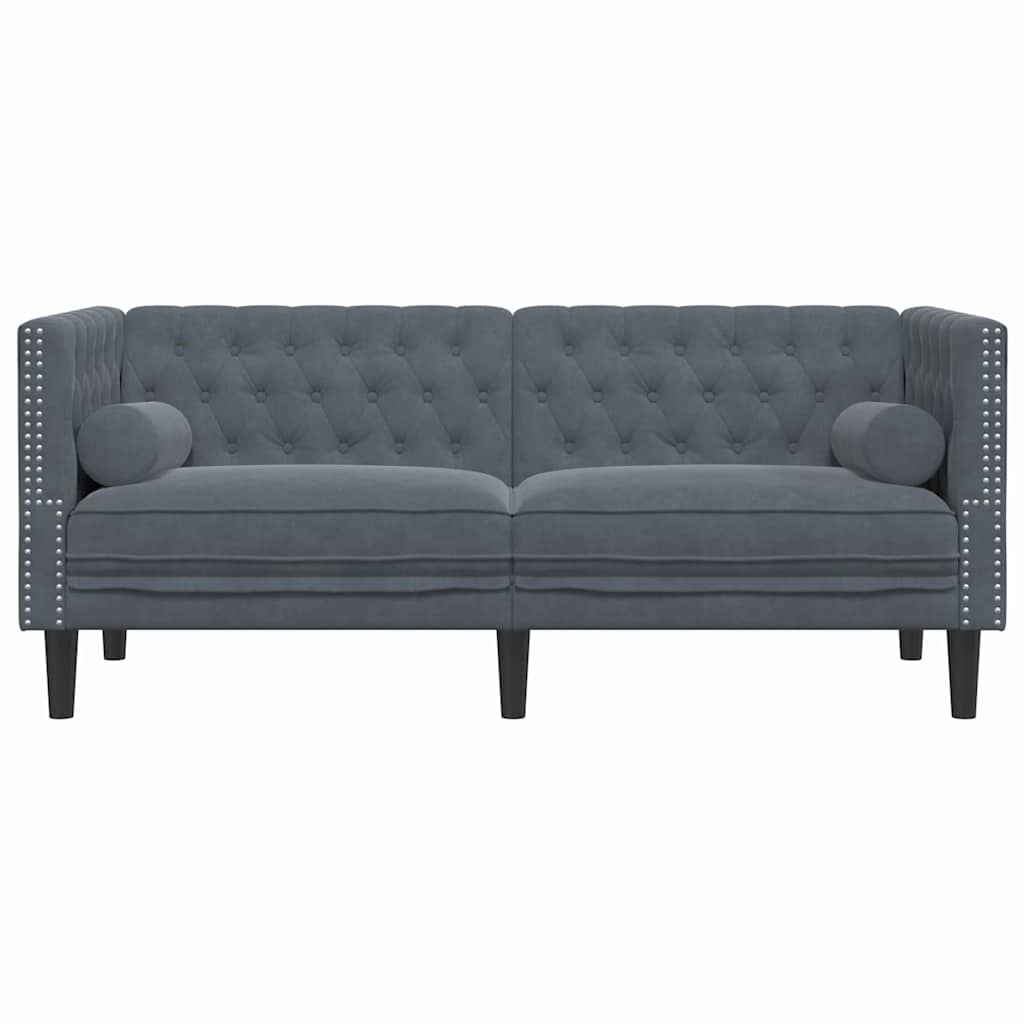 Sofa Tamno siva 174 x 74,5 x 70,5 cm Baršun