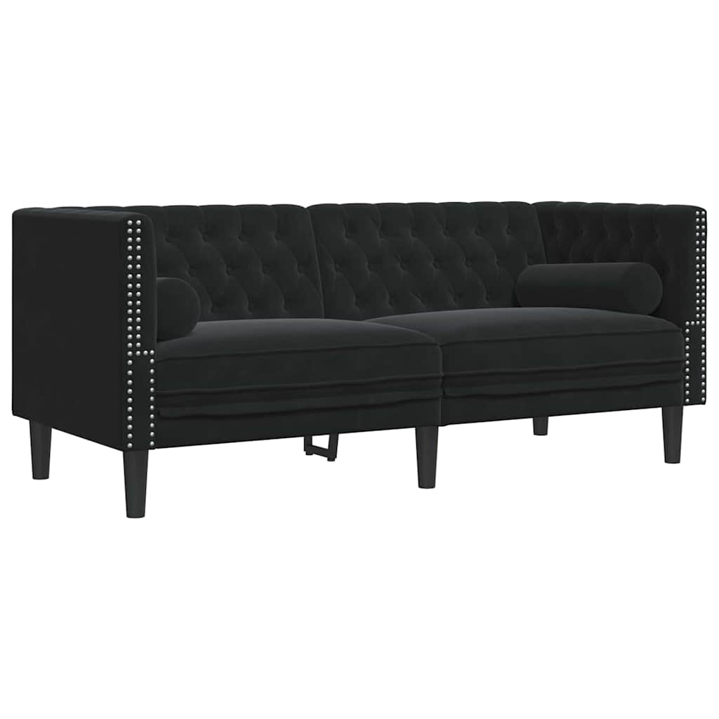 Sofa Crna 174 x 74,5 x 70,5 cm Baršun