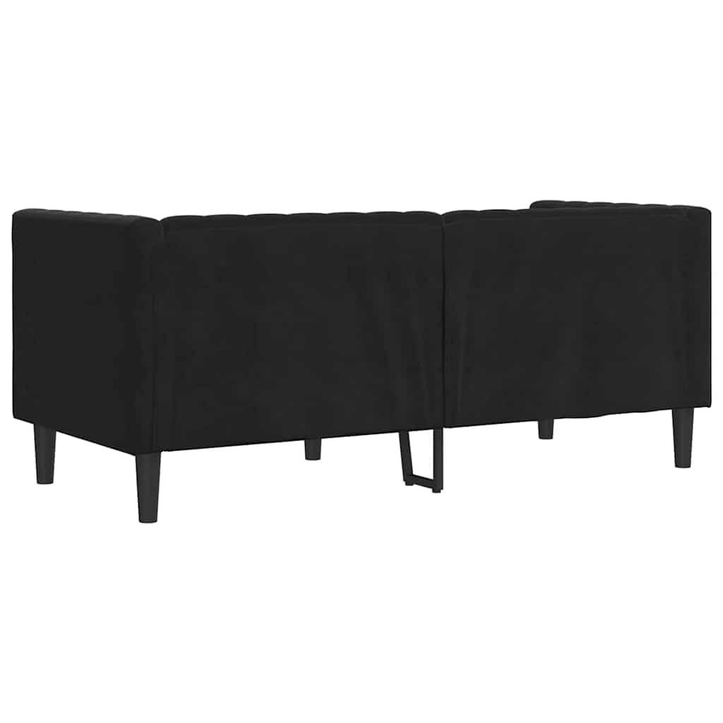 Sofa Crna 174 x 74,5 x 70,5 cm Baršun