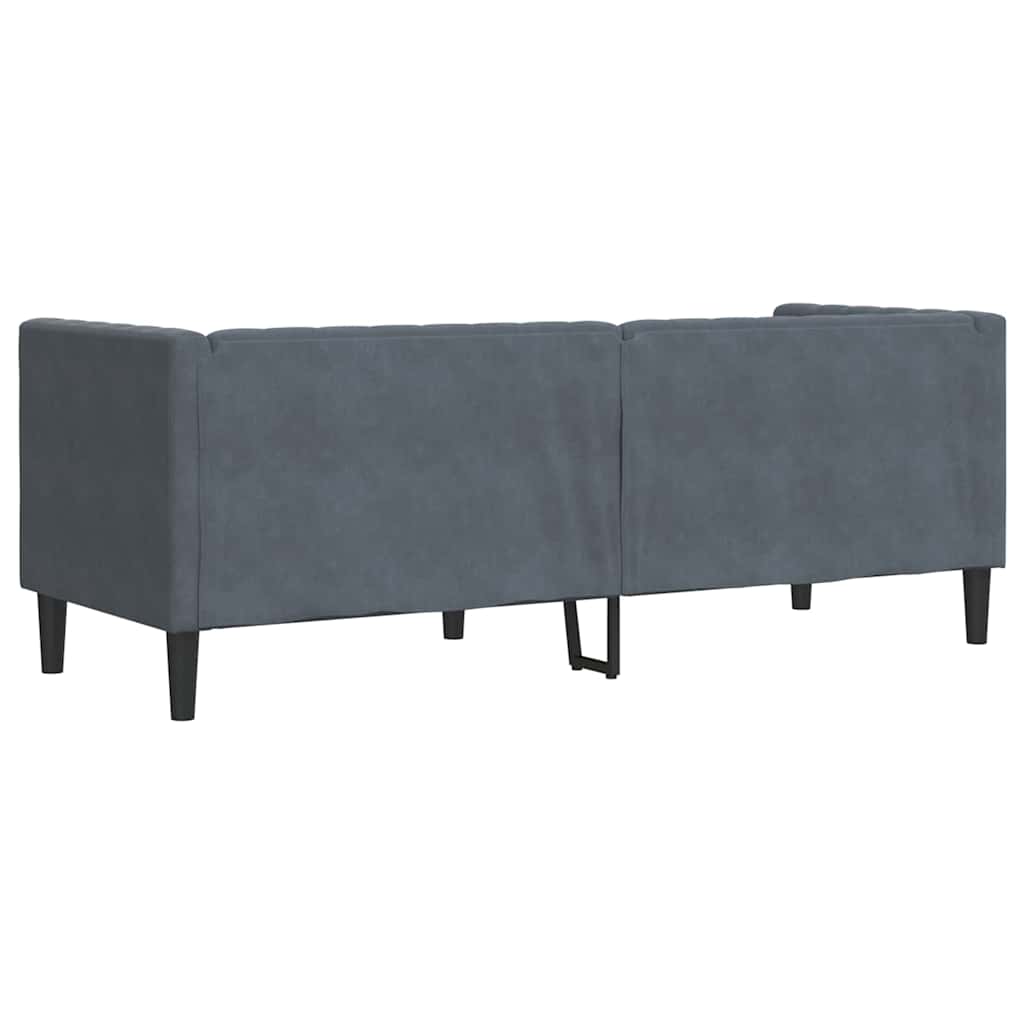 Sofa Tamno siva 194 x 74,5 x 70,5 cm Baršun