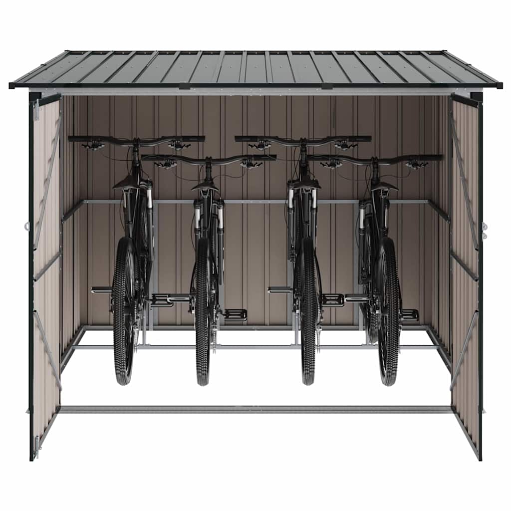 Drvarnica za bicikle 3 pcs Antracit 216 x 207 x 158 cm Metal