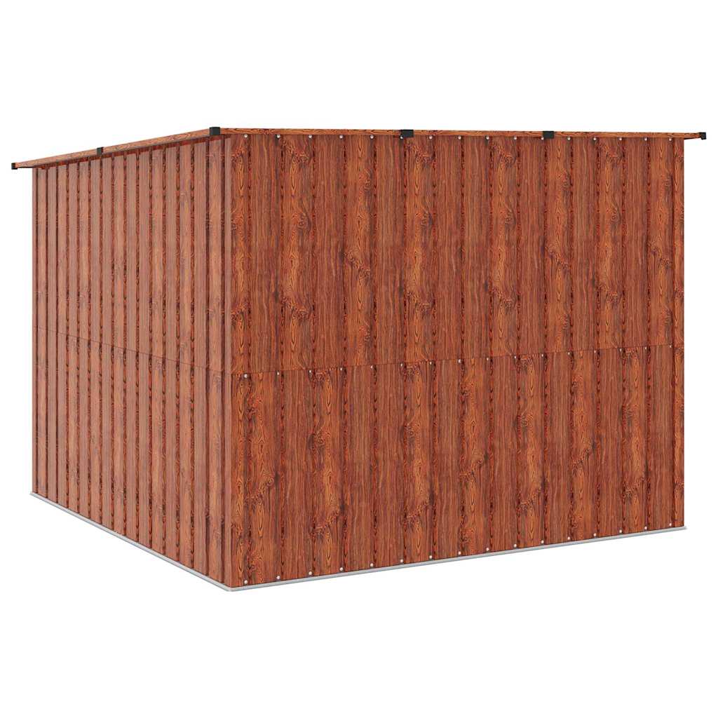 Drvarnica za bicikle 3 pcs Smeđa 216 x 207 x 158 cm Metal