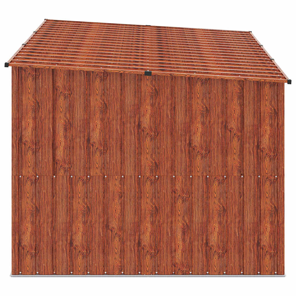 Drvarnica za bicikle 3 pcs Smeđa 216 x 207 x 158 cm Metal