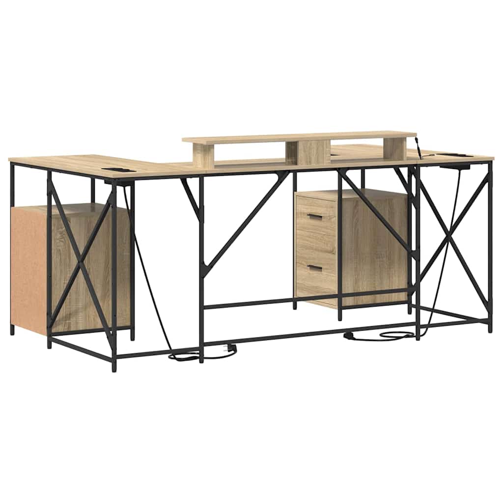 Stol Sonoma hrast 182 x 101 x 87,5 cm Konstruirano drvo