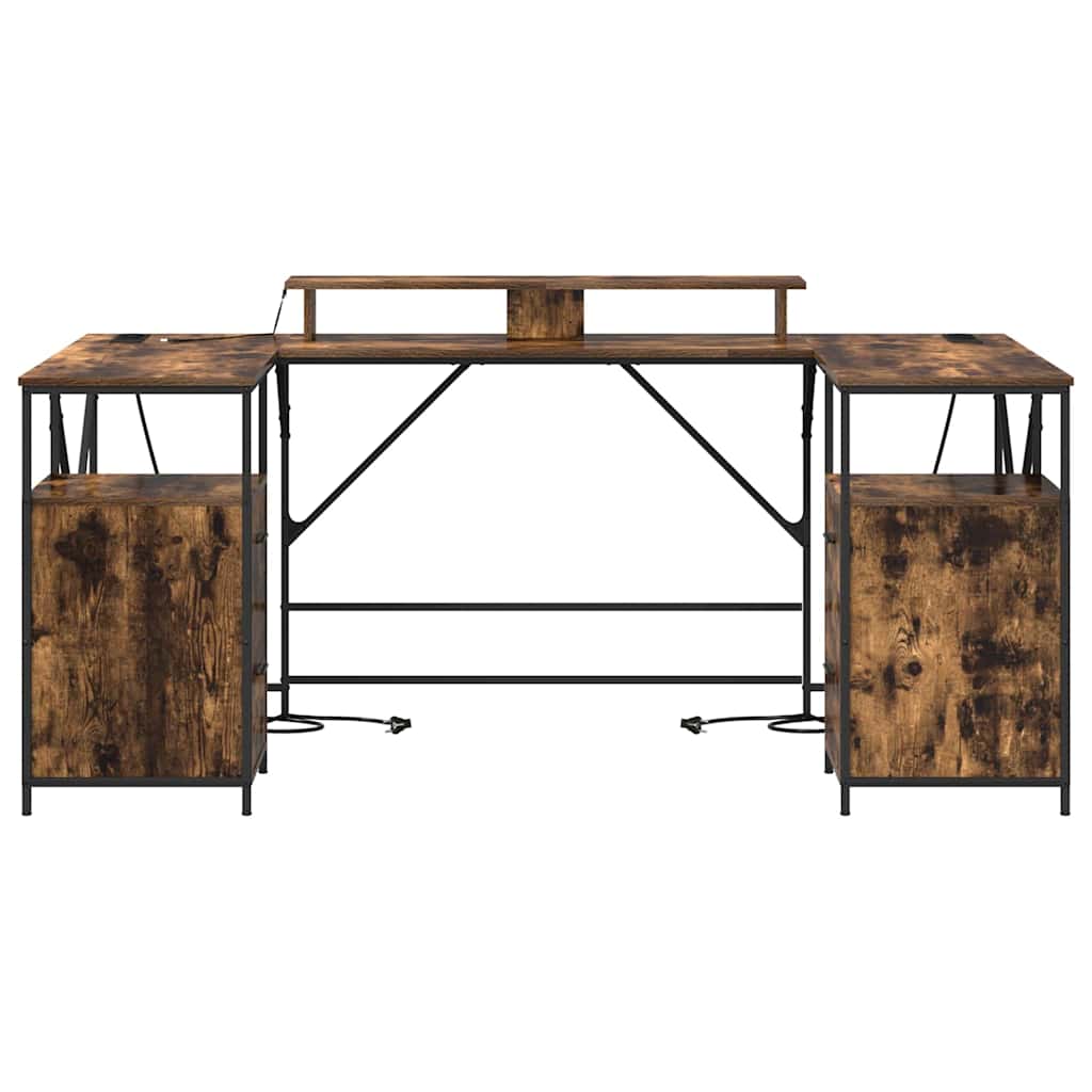 Stol Dimljeni hrast 182 x 101 x 87,5 cm Konstruirano drvo