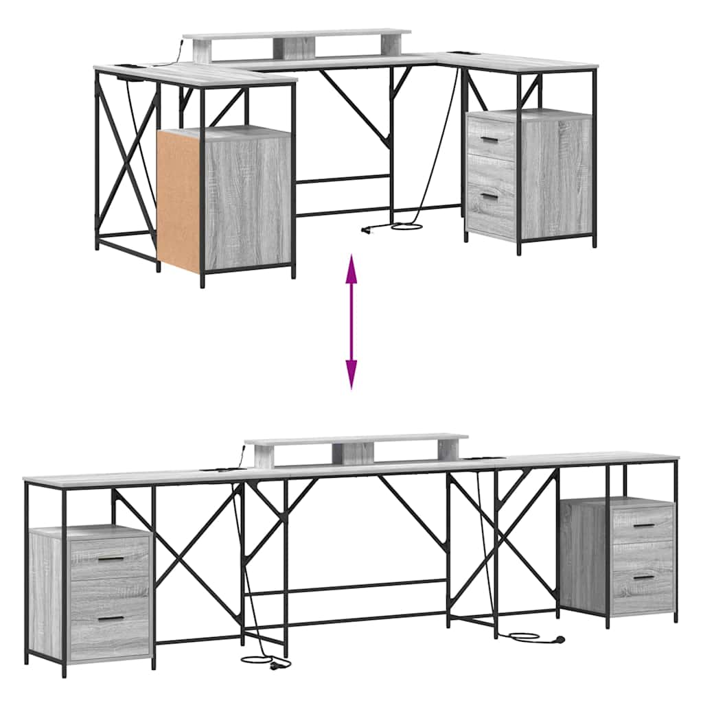 Stol Siva Sonoma 182 x 101 x 87,5 cm Konstruirano drvo
