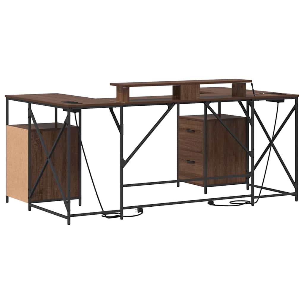 Stol Smeđi hrast 182 x 101 x 87,5 cm Konstruirano drvo