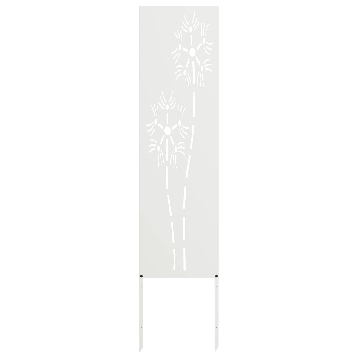 Privatnost u vrtu Bijelo 32 x 140 cm Hladno valjana čelična