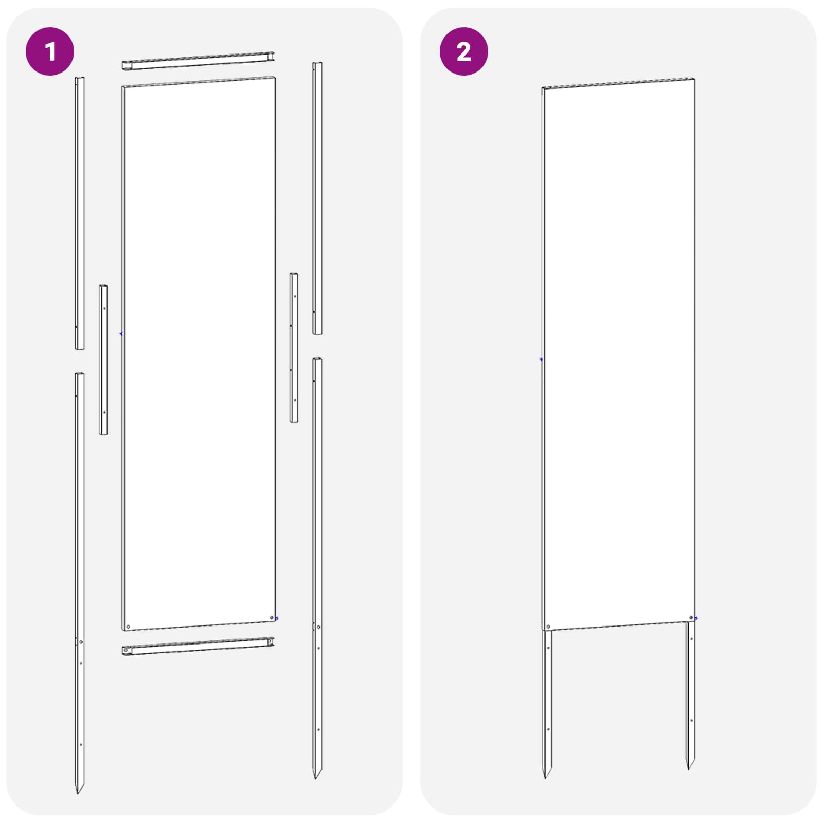 Privatnost u vrtu Crna 32 x 140 cm Hladno valjana čelična
