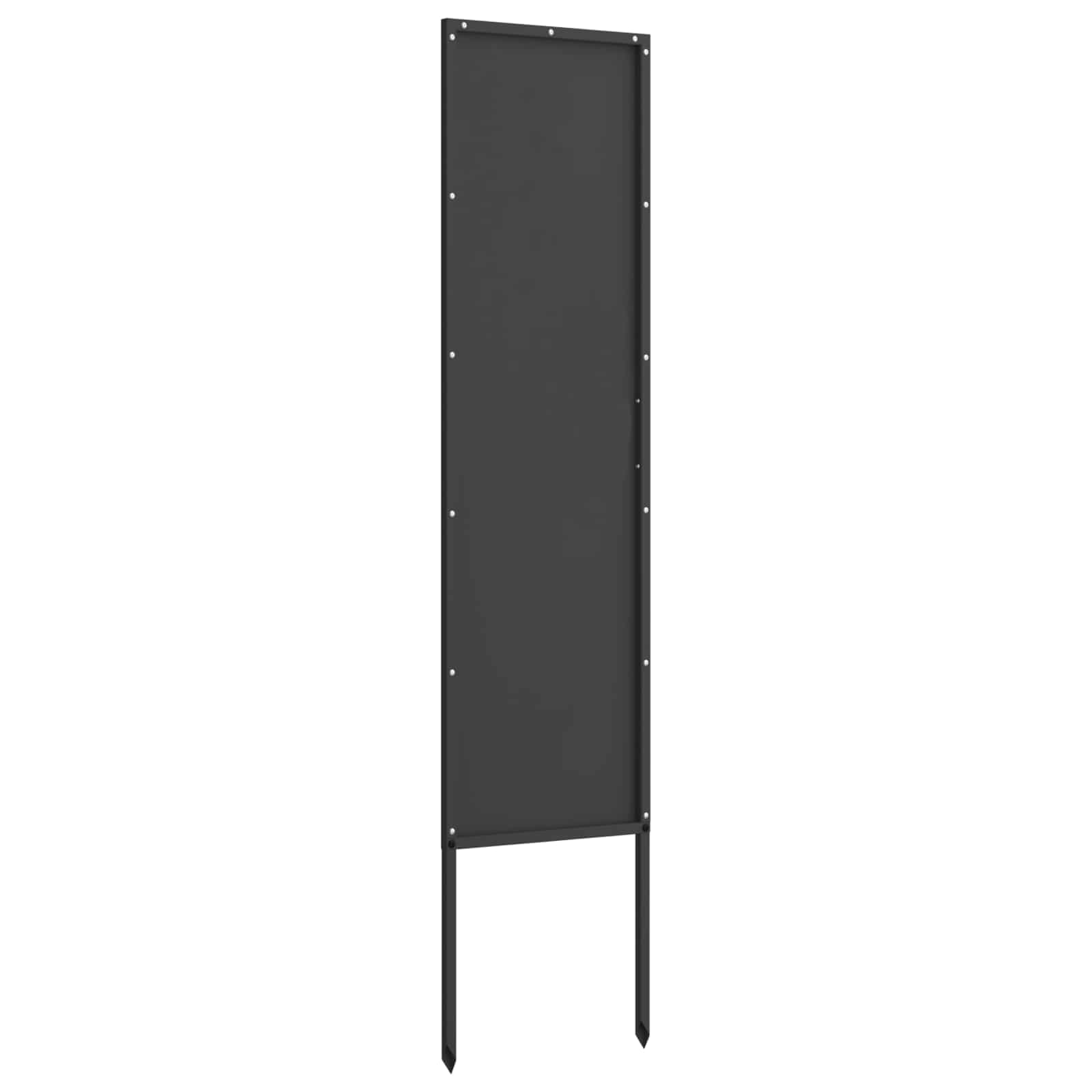 Privatnost u vrtu Crna 32 x 140 cm Hladno valjana čelična
