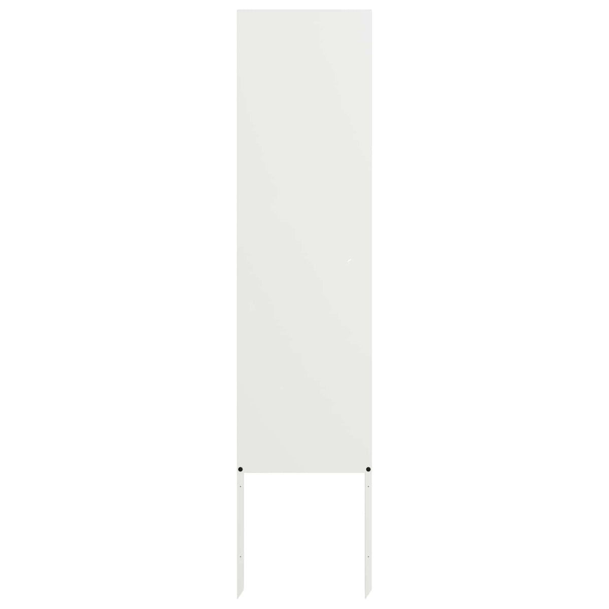 Privatnost u vrtu Bijelo 32 x 140 cm Hladno valjana čelična