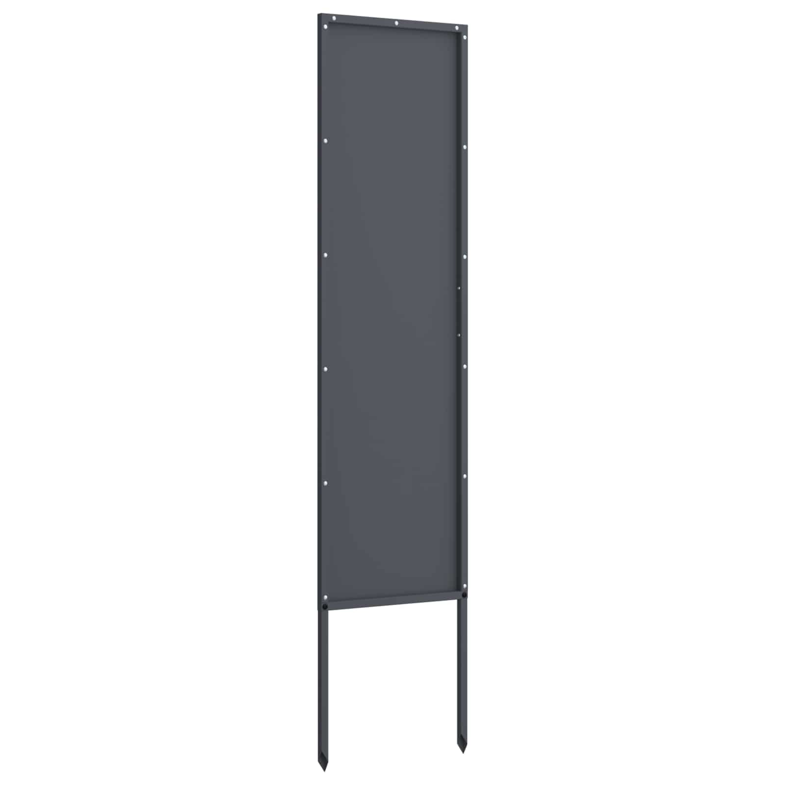 Privatnost u vrtu Antracit 32 x 140 cm Hladno valjana čelična