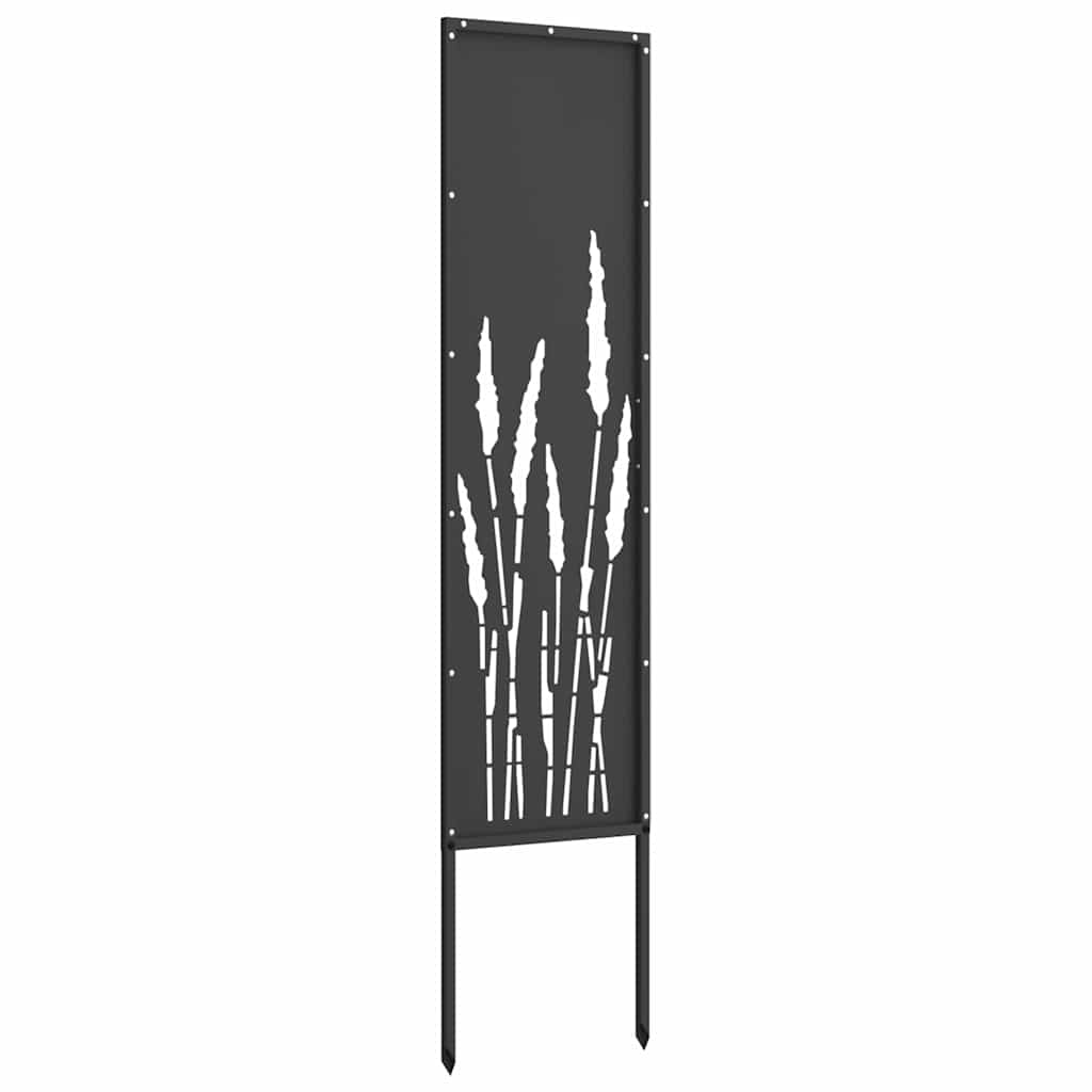 Privatnost u vrtu Crna 32 x 140 cm Hladno valjana čelična
