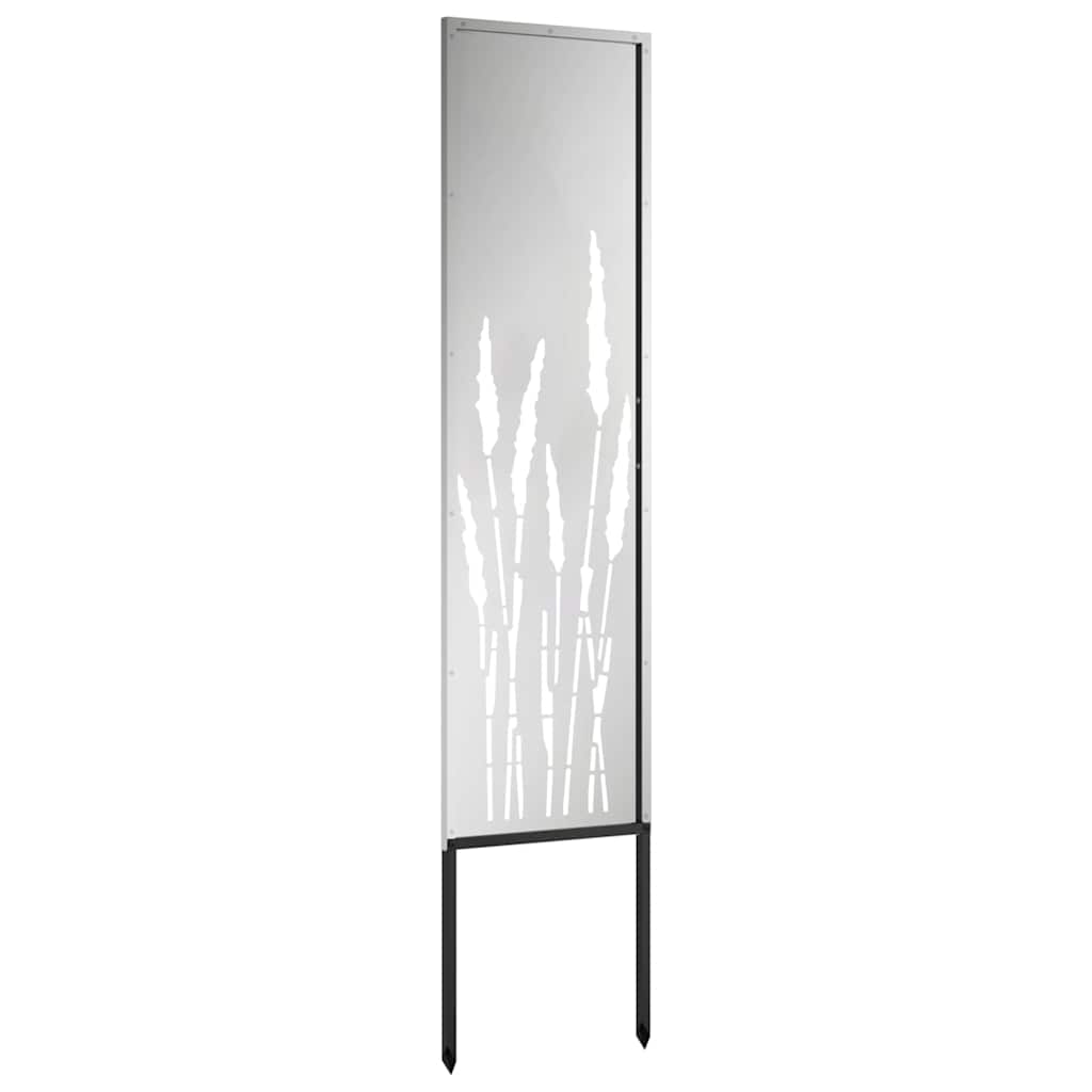 Privatnost u vrtu Rezbarija Srebrno 32 x 140 cm Pocinčani čelik
