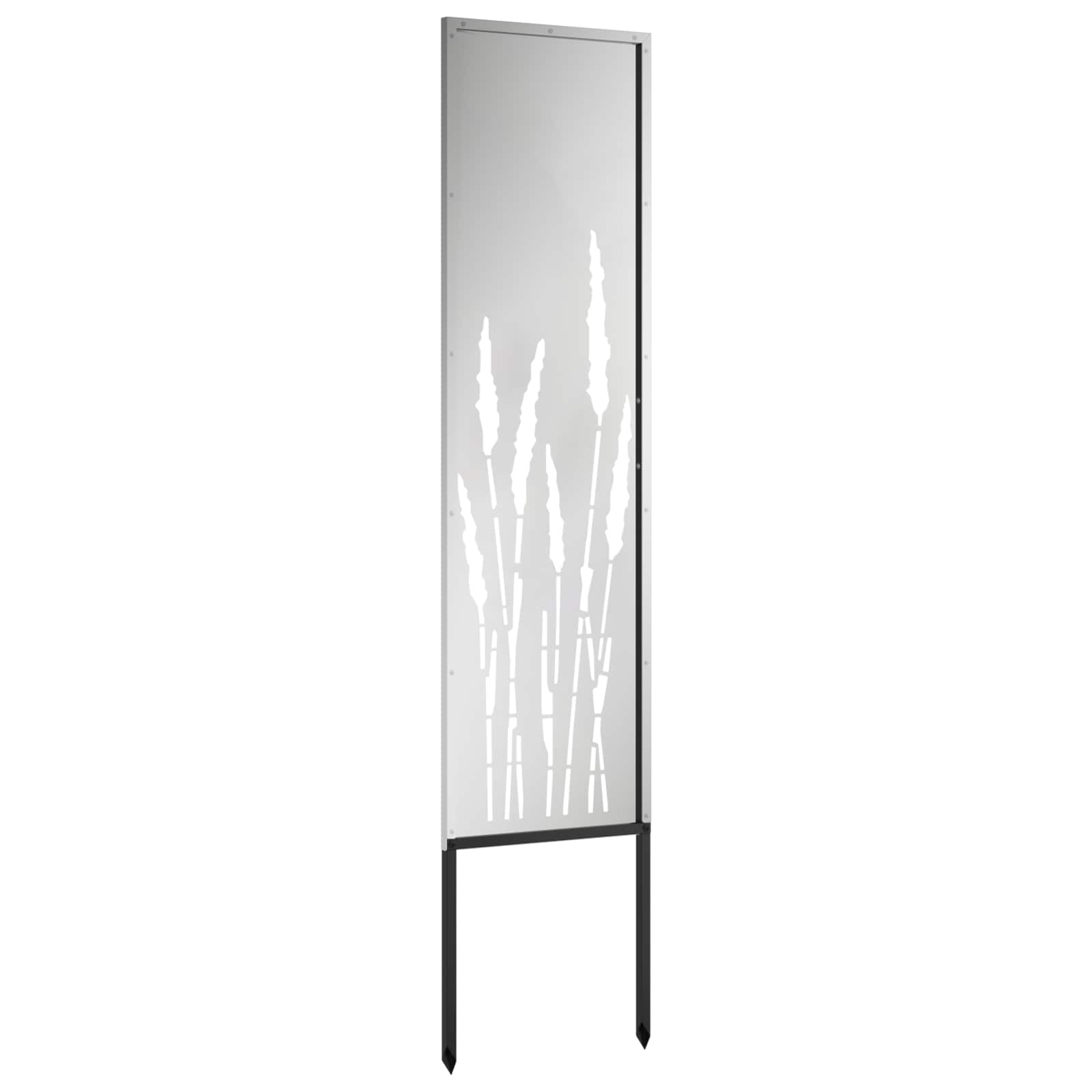Privatnost u vrtu Rezbarija Srebrno 32 x 140 cm Pocinčani čelik