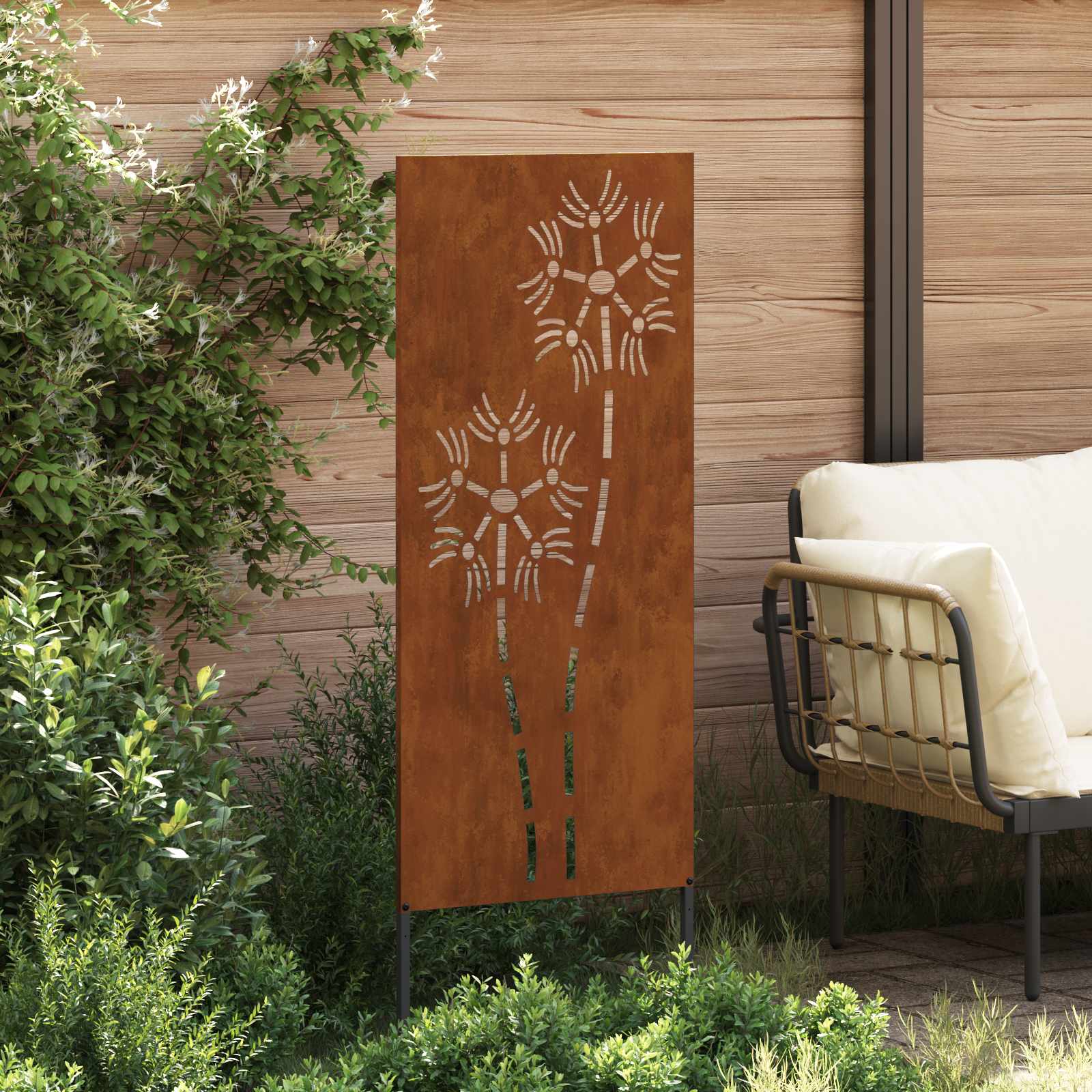 Privatnost u vrtu Rezbarija Rđa 50 x 140 cm