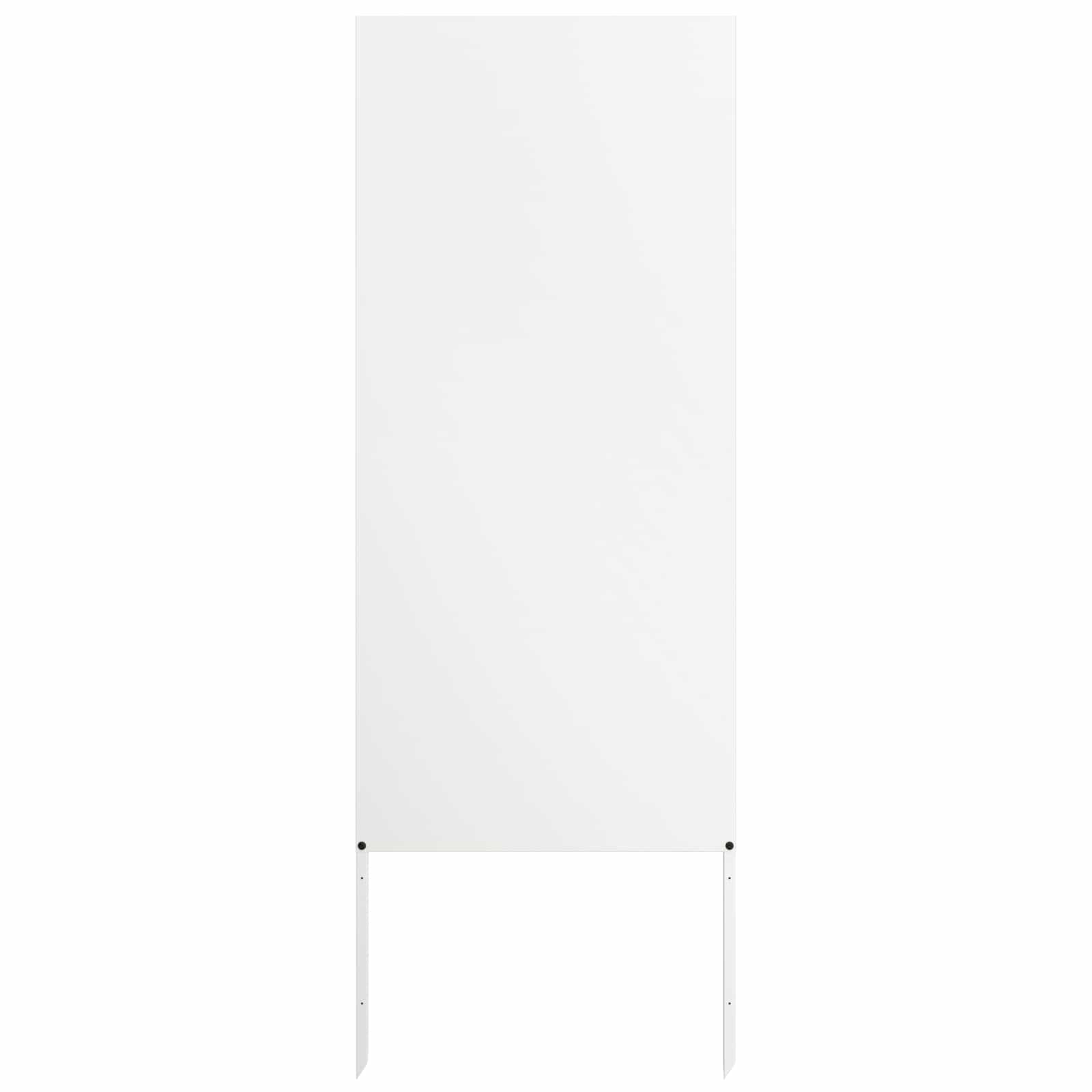 Privatnost u vrtu Bijelo 50 x 140 cm Hladno valjana čelična