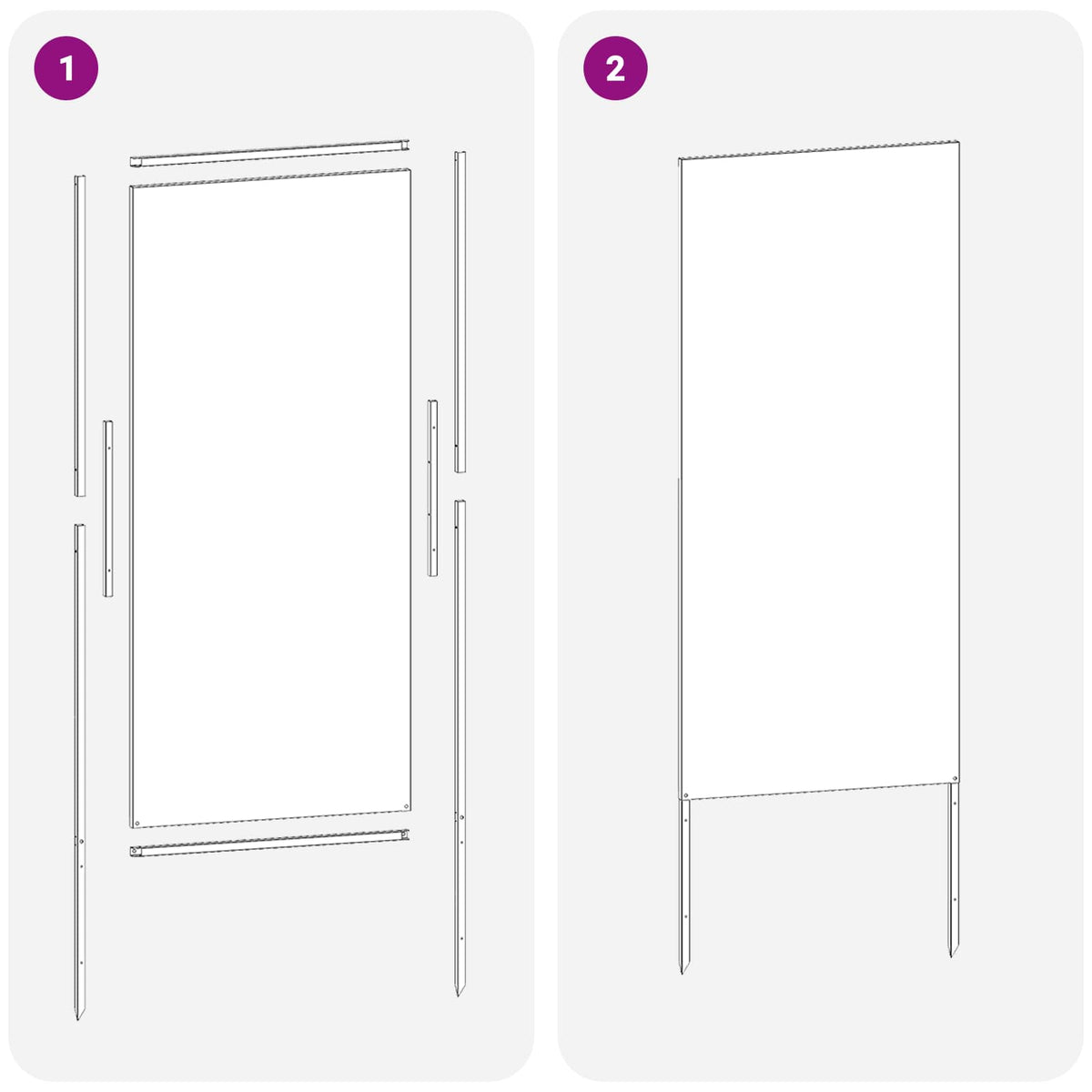 Privatnost u vrtu Antracit 50 x 140 cm Hladno valjana čelična