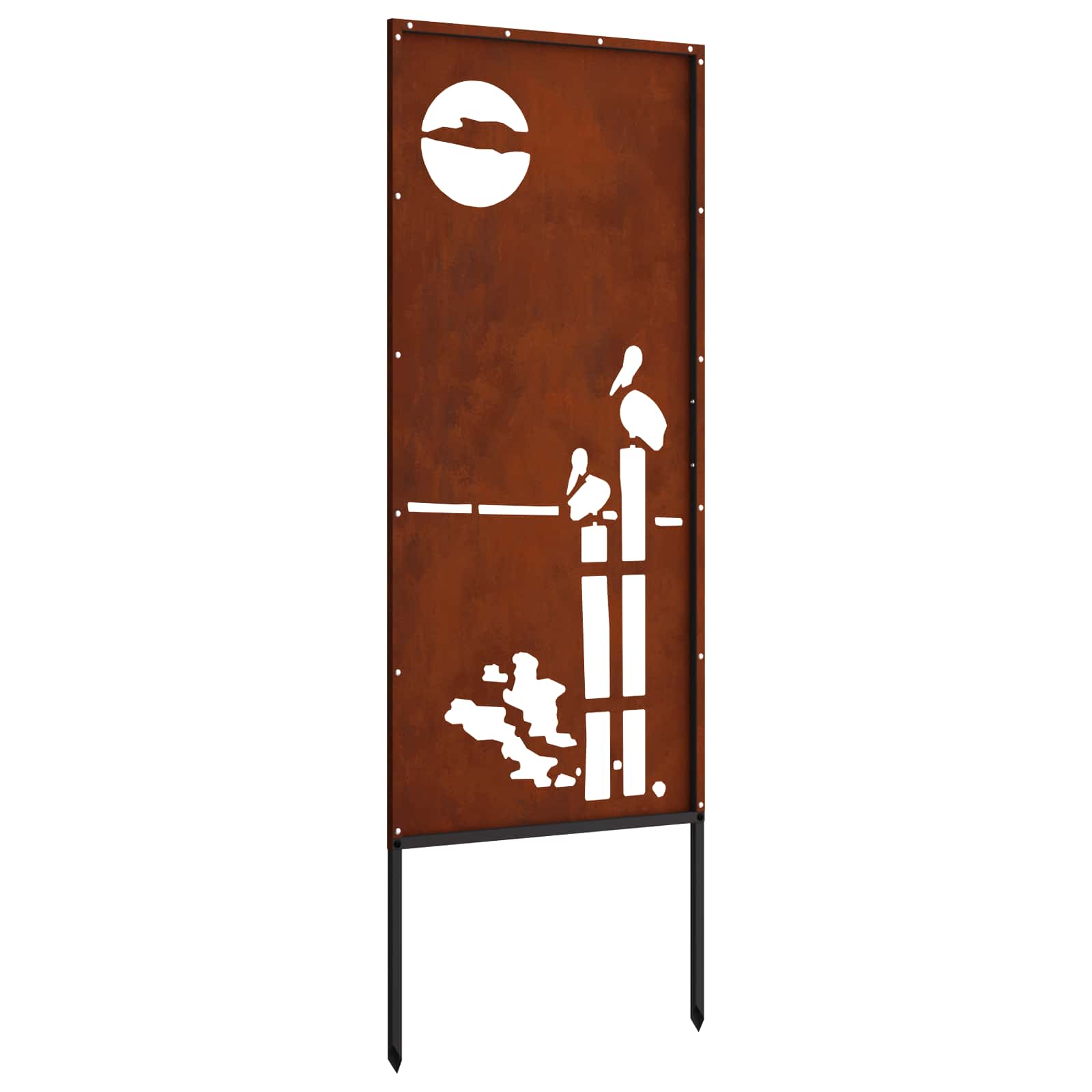 Privatnost u vrtu Rezbarija Rđa 50 x 140 cm Otporni čelik