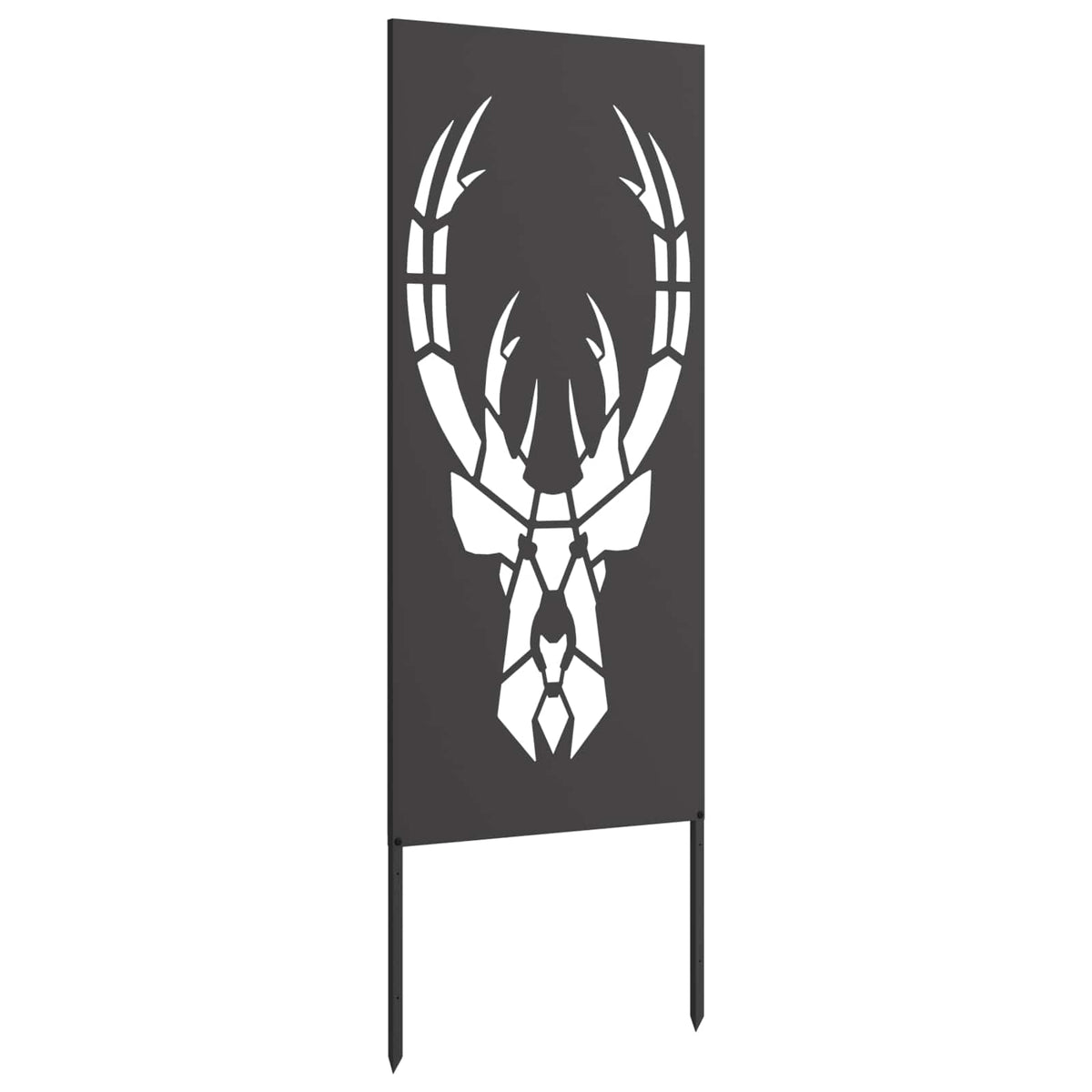 Privatnost u vrtu Crna 50 x 140 cm Hladno valjana čelična