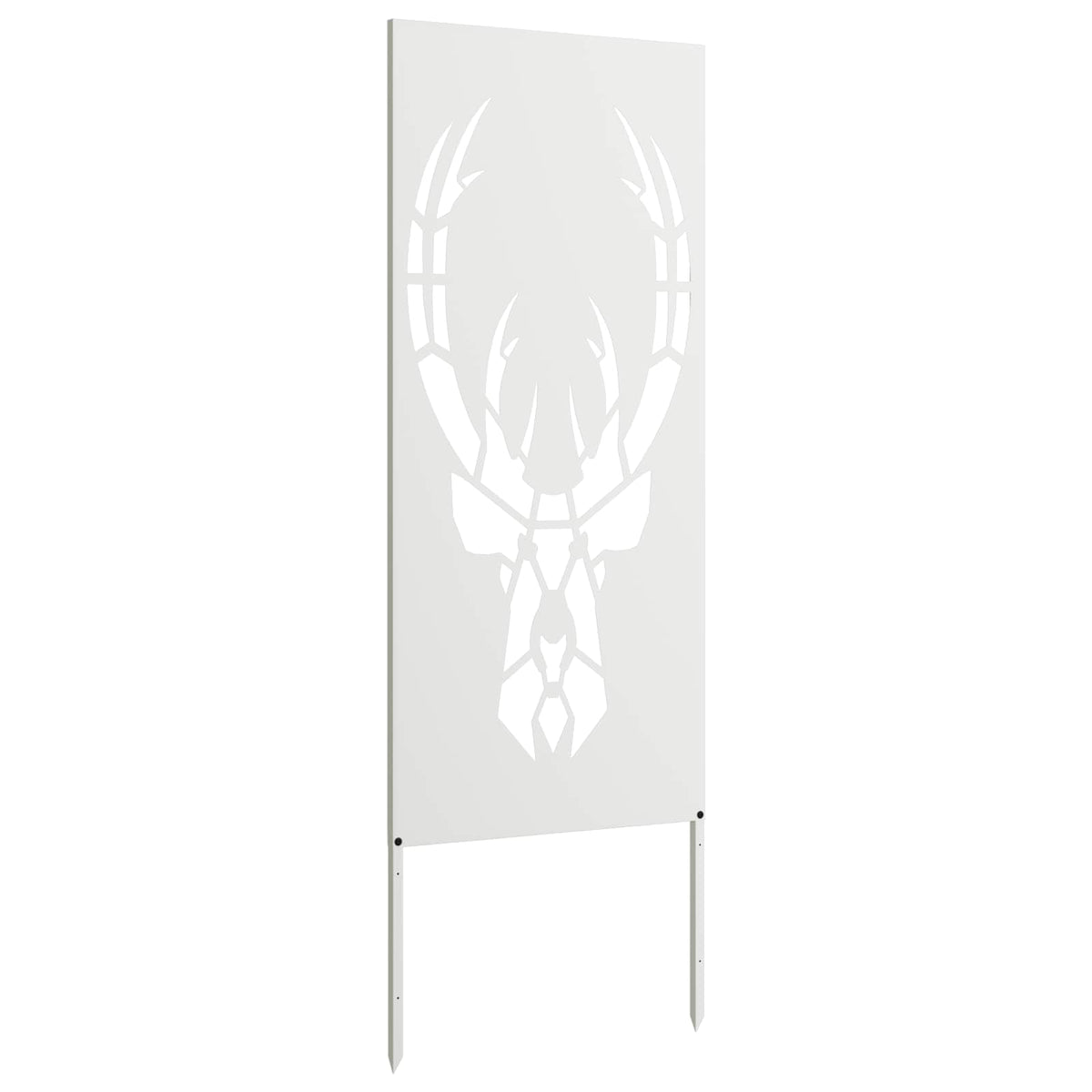 Privatnost u vrtu Bijelo 50 x 140 cm Hladno valjana čelična