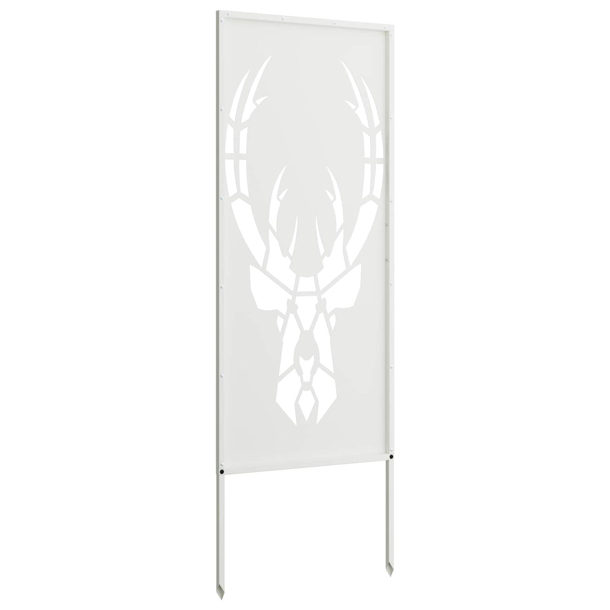 Privatnost u vrtu Bijelo 50 x 140 cm Hladno valjana čelična