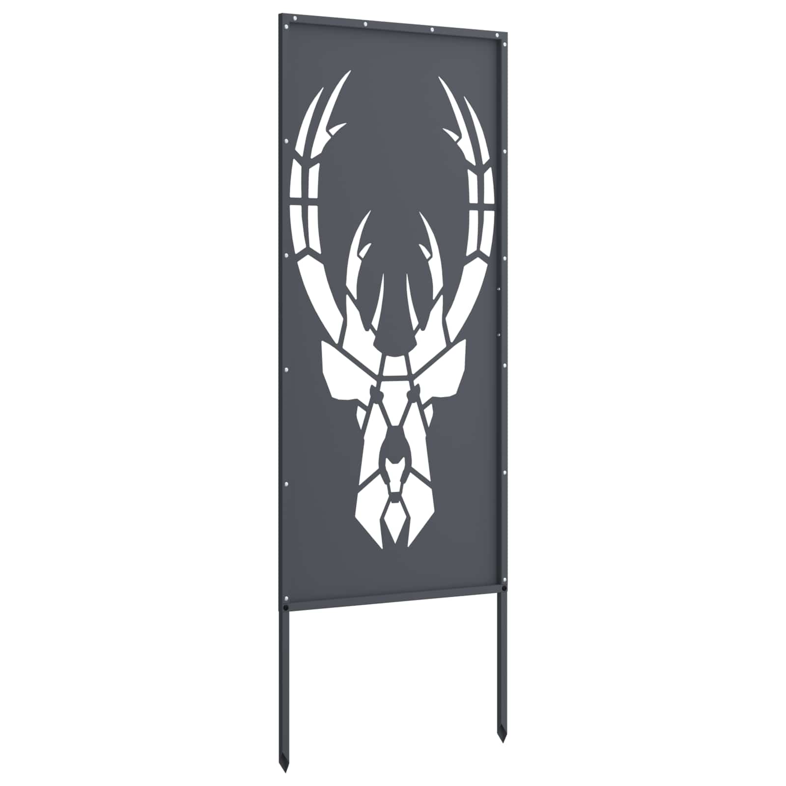 Privatnost u vrtu Antracit 50 x 140 cm Hladno valjana čelična