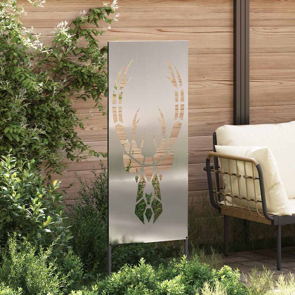 Privatnost u vrtu Srebrno 50 x 140 cm Pocinčani čelik