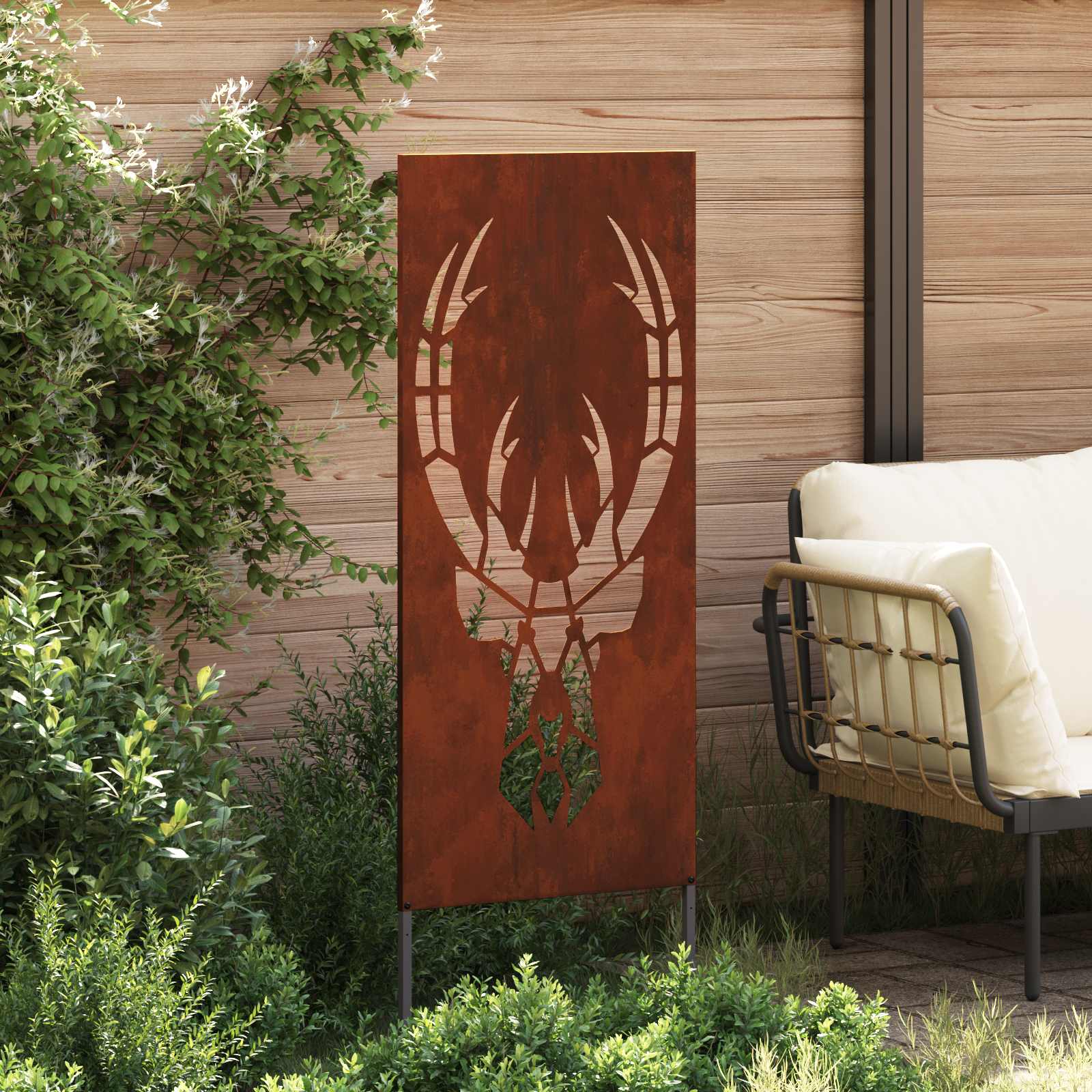 Privatnost u vrtu Rđa 50 x 140 cm Otporni čelik