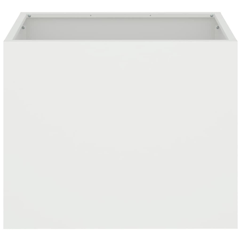 Vrtna saksija Bijelo 50 x 32 x 40 cm Čelična vrata