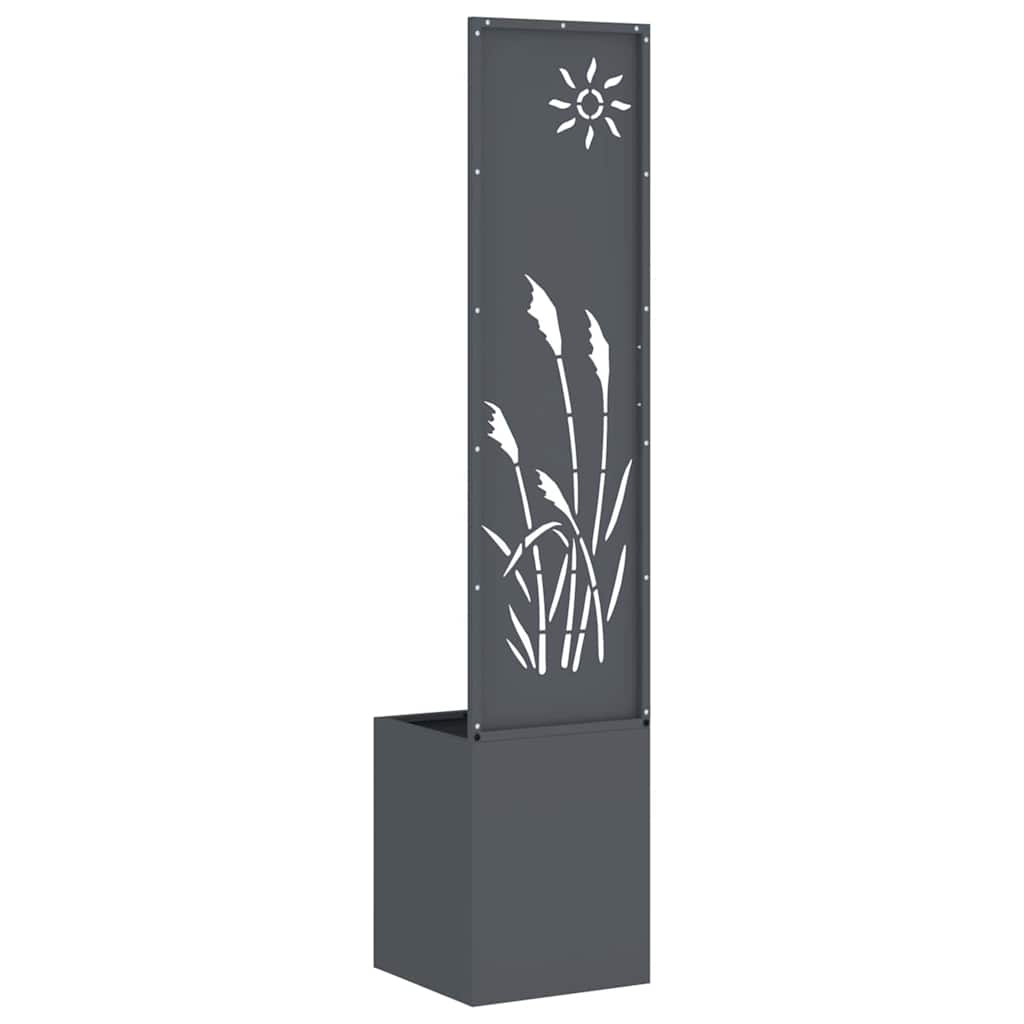 Privatnost u vrtu Antracit 32 x 150 cm Hladno valjana čelična
