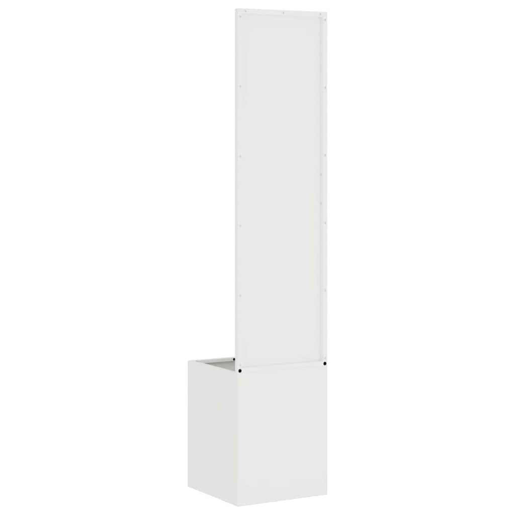 Privatnost u vrtu Bijelo 32 x 150 cm Hladno valjana čelična