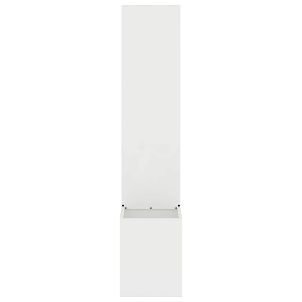 Privatnost u vrtu Bijelo 32 x 150 cm Hladno valjana čelična