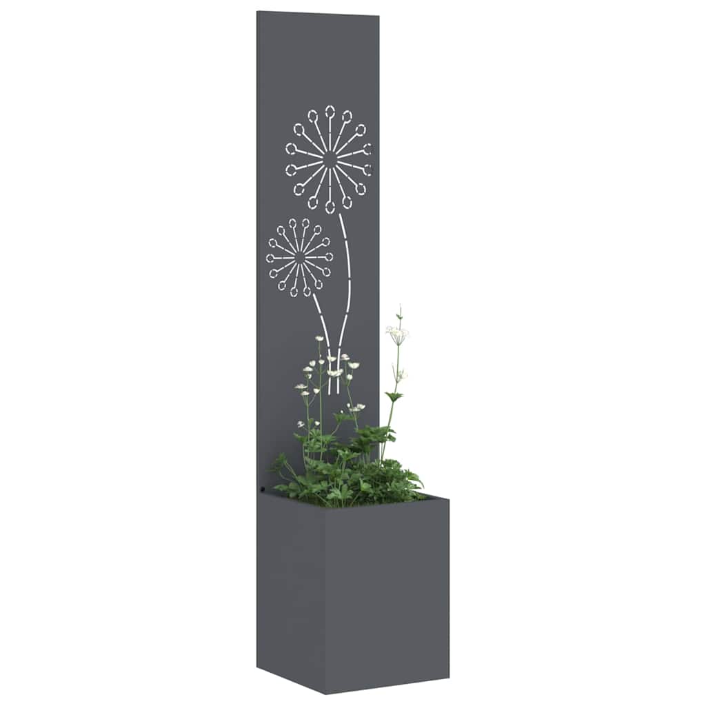 Privatnost u vrtu Antracit 32 x 150 cm Hladno valjana čelična