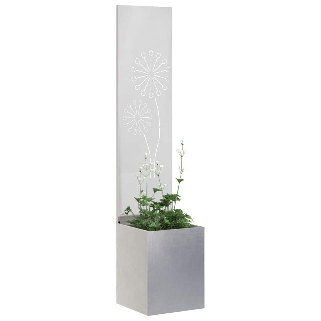 Privatnost u vrtu Srebrna 32 x 150 cm Nehrđajući čelik