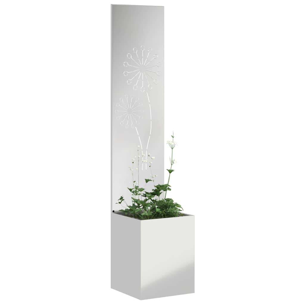 Privatnost u vrtu Rezbarija Srebrno 32 x 150 cm Pocinčani čelik
