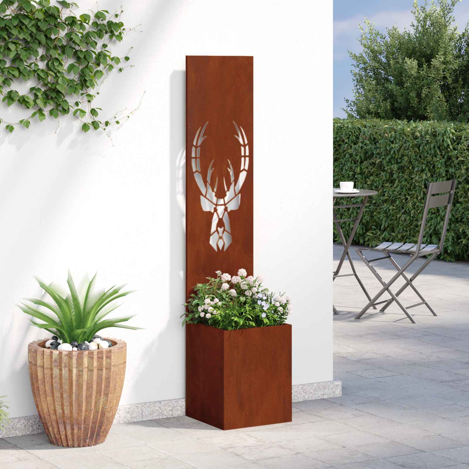 Privatnost u vrtu Rđa 32 x 150 cm Otporni čelik