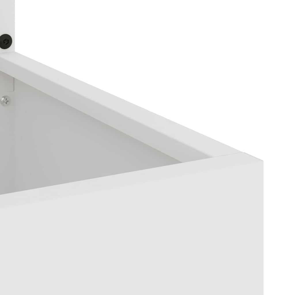 Privatnost u vrtu Bijelo 50 x 150 cm Hladno valjana čelična