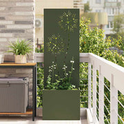 Privatnost u vrtu Cvjetni Maslinovo zelena 50 x 140 cm