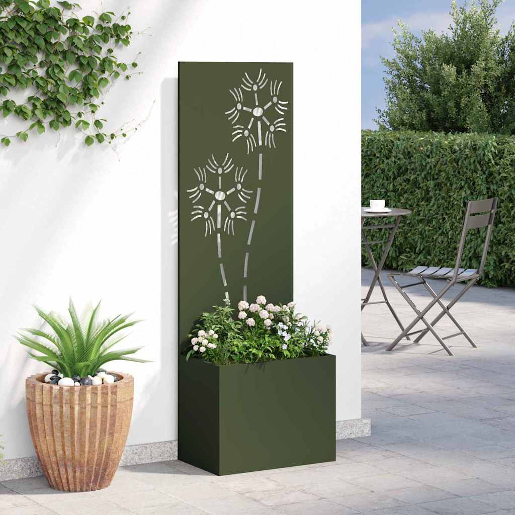 Privatnost u vrtu Cvjetni Maslinovo zelena 50 x 140 cm
