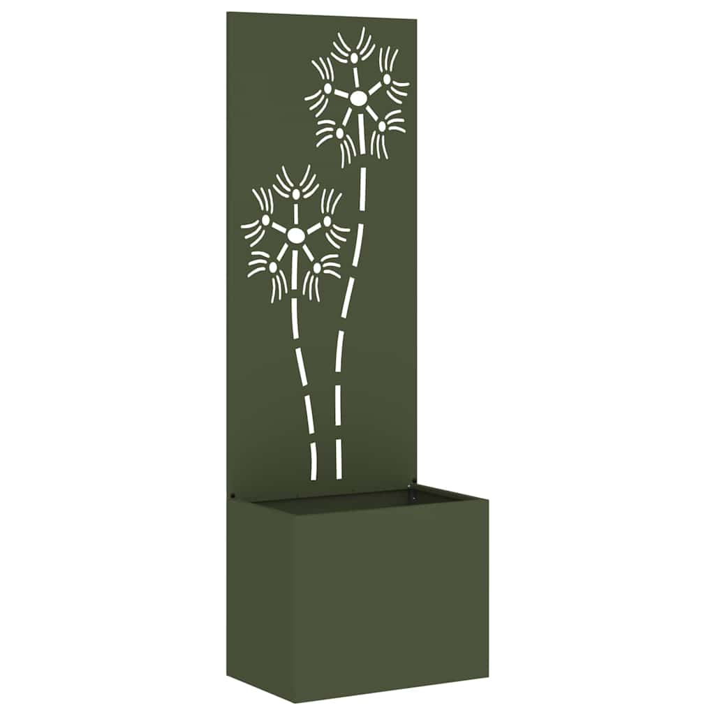 Privatnost u vrtu Cvjetni Maslinovo zelena 50 x 140 cm