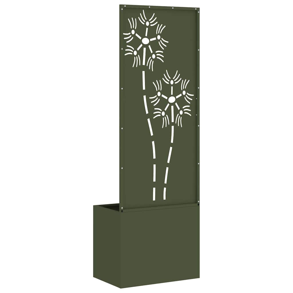 Privatnost u vrtu Cvjetni Maslinovo zelena 50 x 140 cm