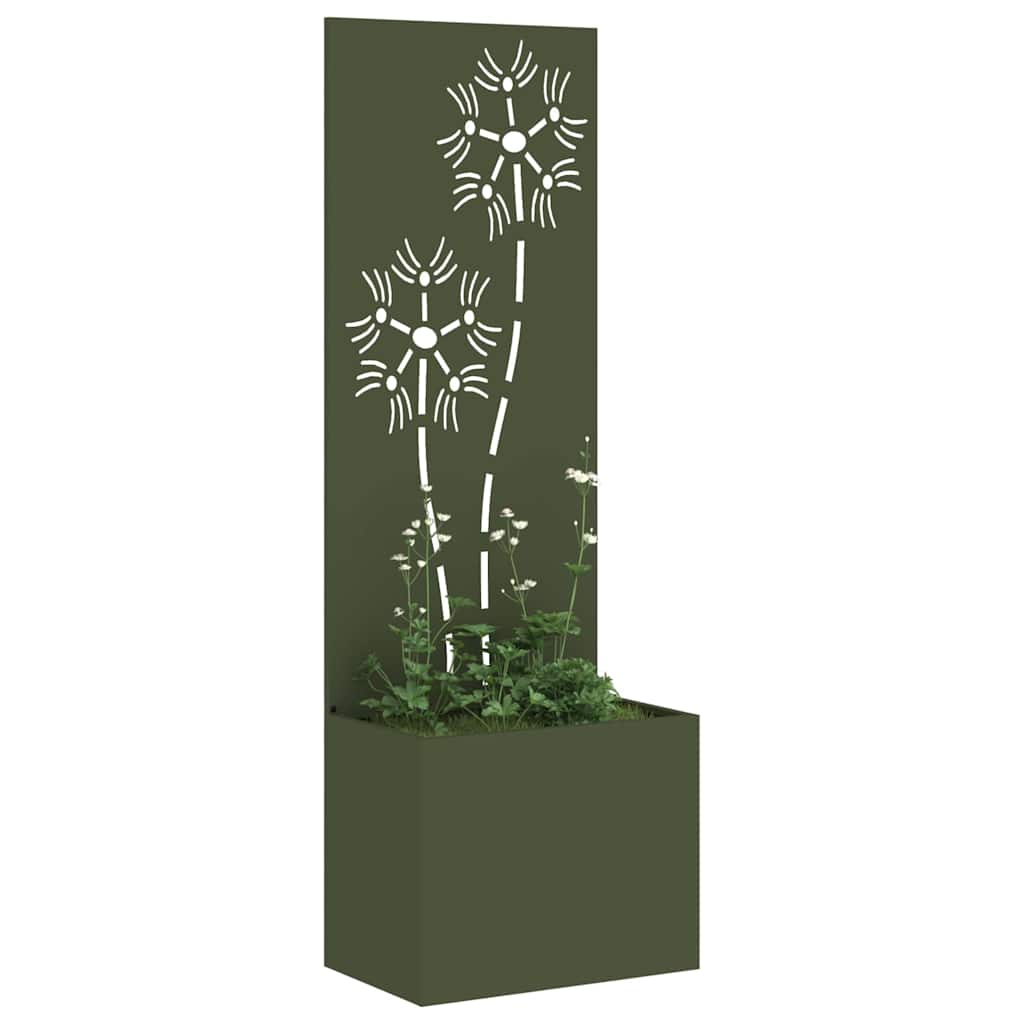 Privatnost u vrtu Cvjetni Maslinovo zelena 50 x 140 cm